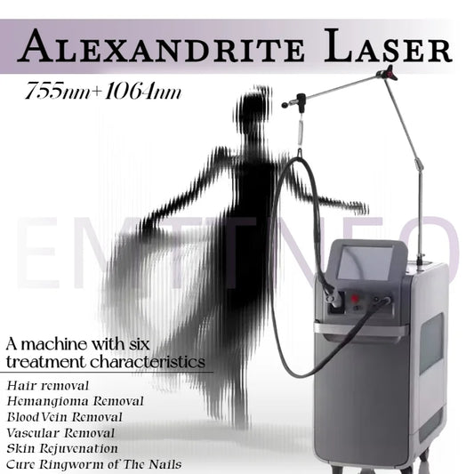 High quality 1064nm painless hair removal Clinic 755NM alexandrite machine